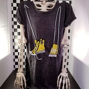 Yellow Converse Sequin T